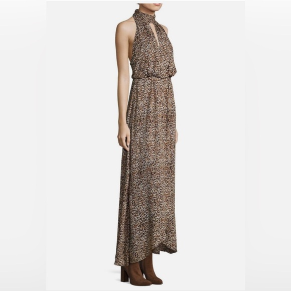 NWT//Free People Animal Instincts Patterned High Low Maxi Dress - Picture 2 of 8